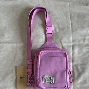 BEIS Pink Crossbody Phone Pouch with Front Pocket
